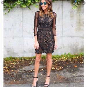 Elegant Black Lace Dress